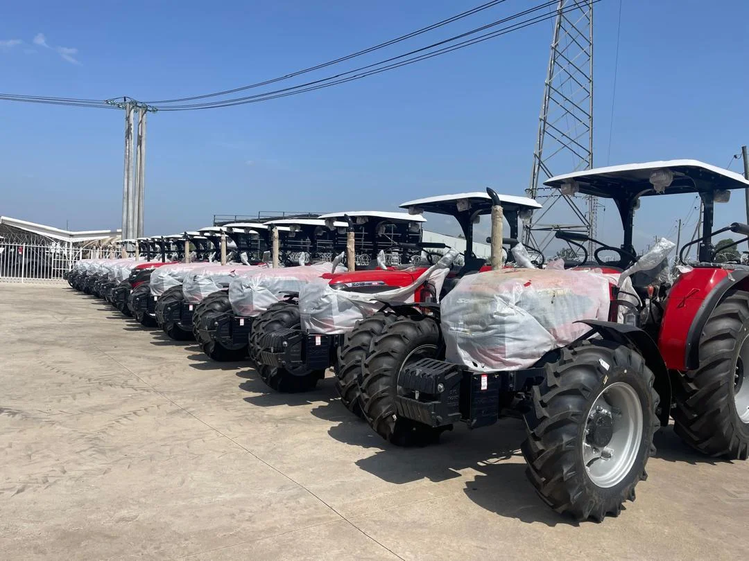 SOLIS Tractors in MAZ Trading Yard